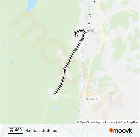 480 Bus Line Map