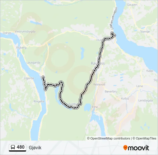 480 Bus Line Map