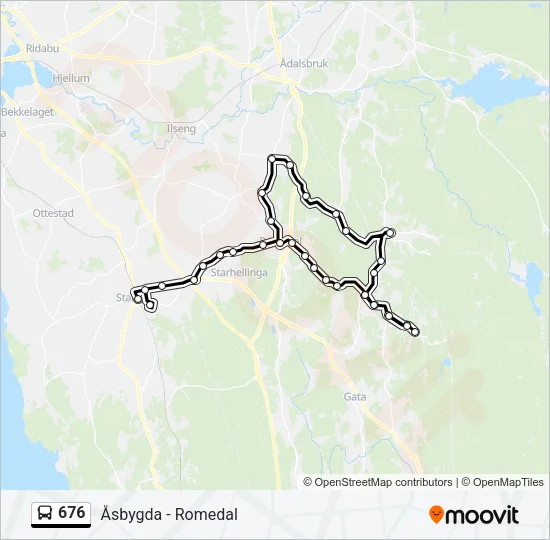 676 Bus Line Map