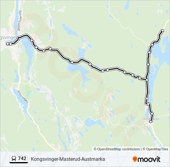 742 bus Line Map