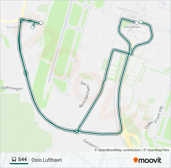 S44 Bus Line Map