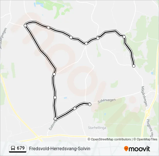679 Bus Line Map