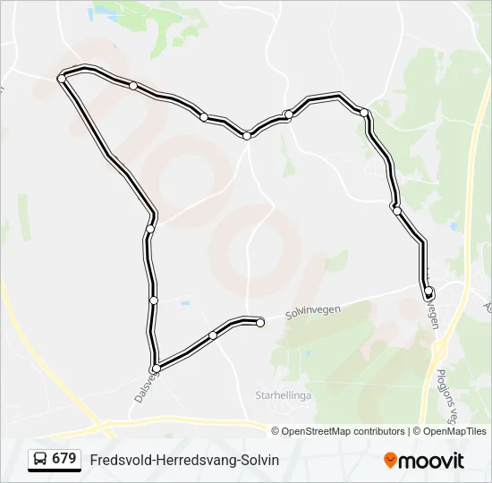 679 Bus Line Map