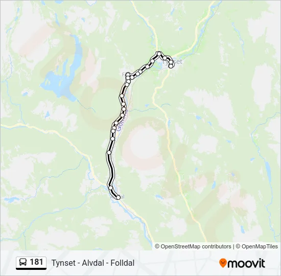 181 Bus Line Map