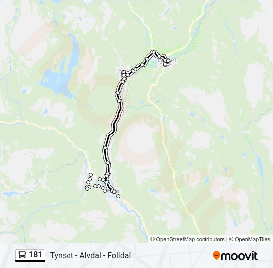 181 bus Line Map