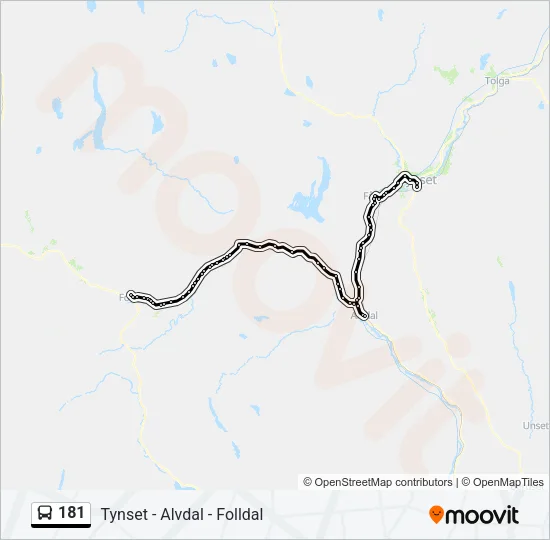 181 Bus Line Map