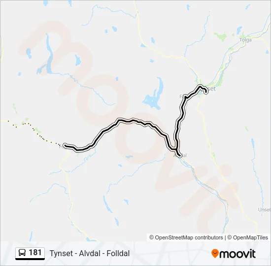 181 Bus Line Map