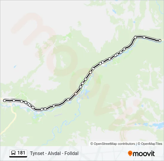 181 Bus Line Map