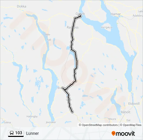 103 Bus Line Map