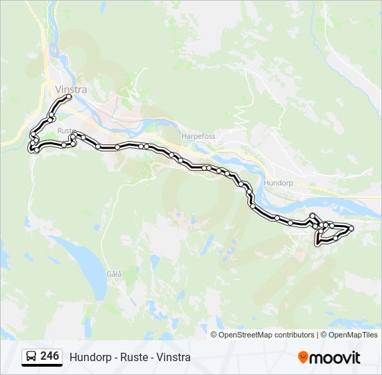 246 bus Line Map