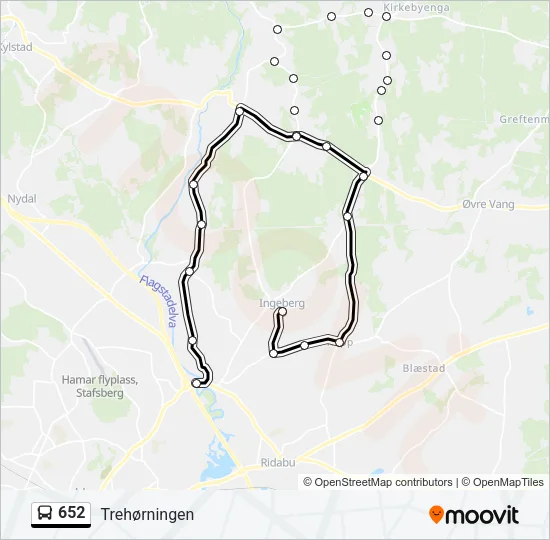 652 Bus Line Map