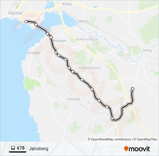 678 Bus Line Map