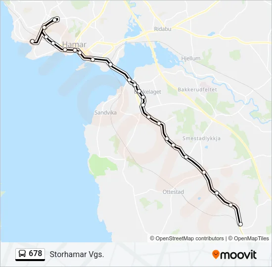 678 Bus Line Map