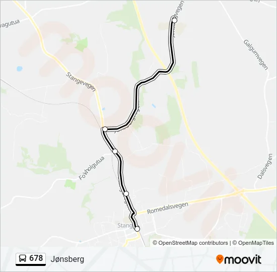 678 Bus Line Map