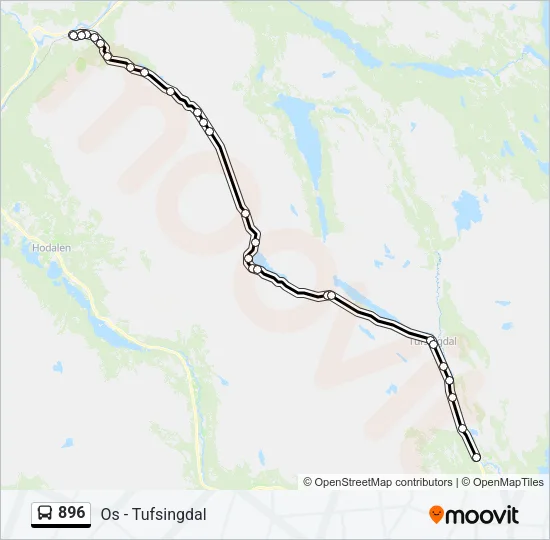 896 Bus Line Map