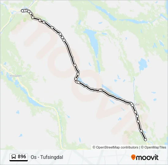 896 Bus Line Map