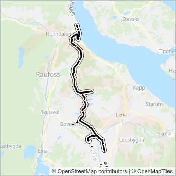 404 Bus Line Map