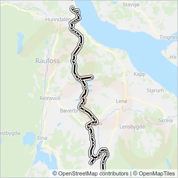 404 Bus Line Map