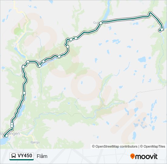 VY450 Bus Line Map