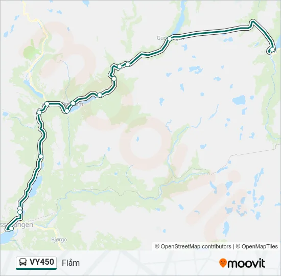 VY450 Bus Line Map
