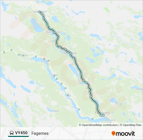 VY450 Bus Line Map