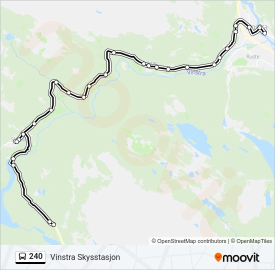240 Bus Line Map