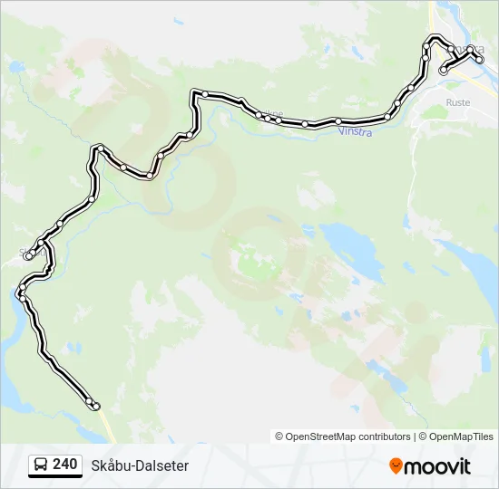 240 Bus Line Map