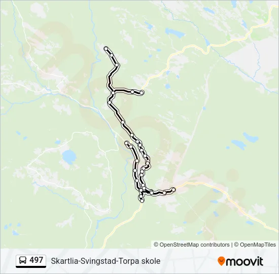 497 Bus Line Map