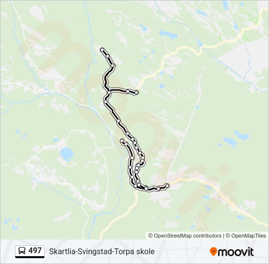 497 Bus Line Map