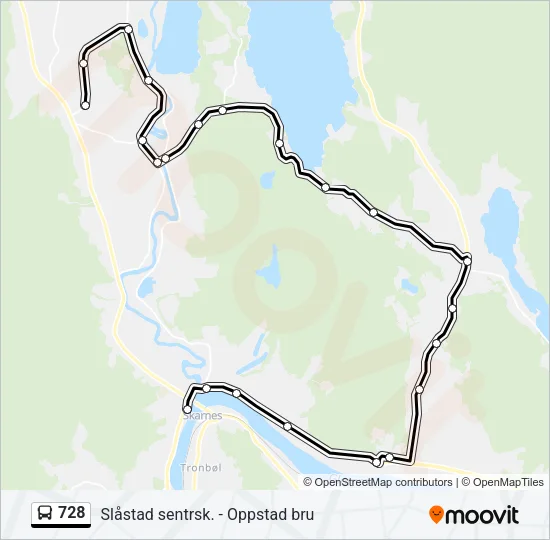 728 Bus Line Map