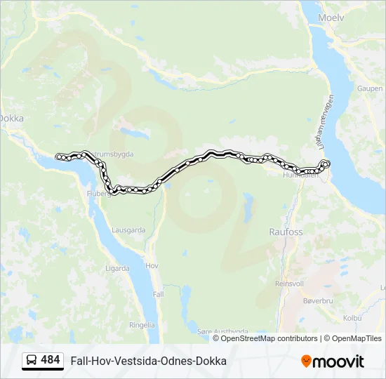 484 Bus Line Map