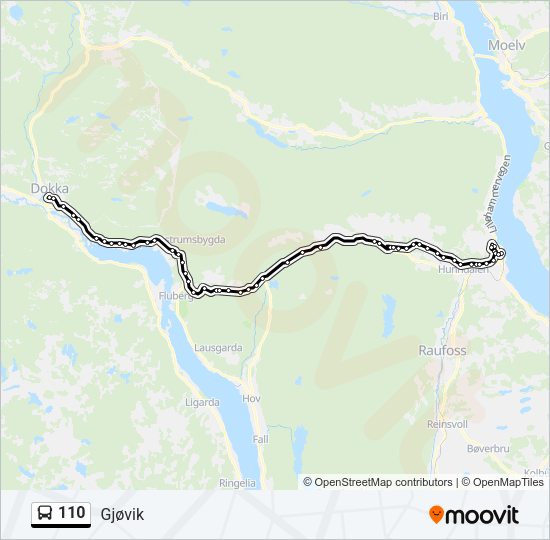 110 Bus Line Map
