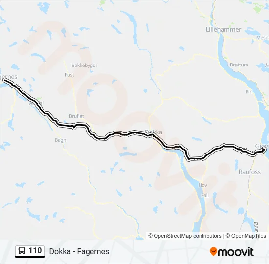 110 Bus Line Map