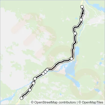 304 Bus Line Map