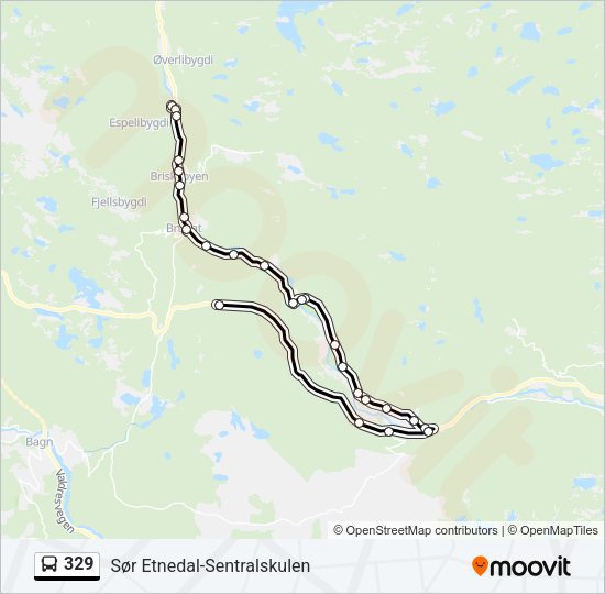 329 Bus Line Map