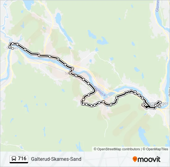 716 Bus Line Map