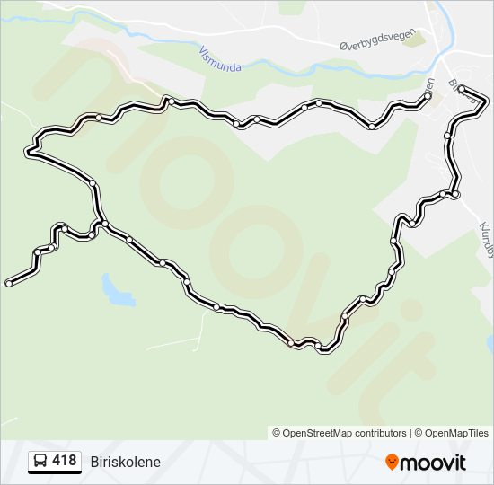 418 Bus Line Map