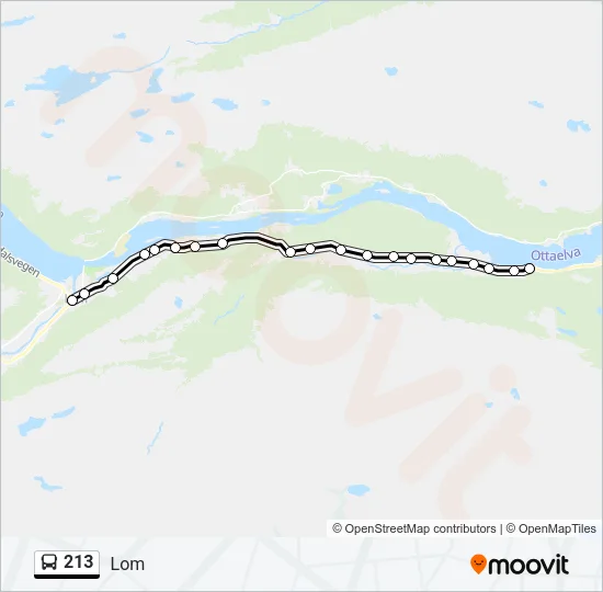 213 Bus Line Map