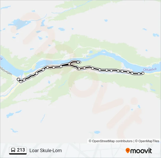213 Bus Line Map