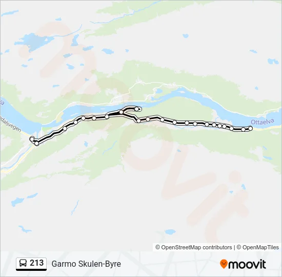 213 Bus Line Map