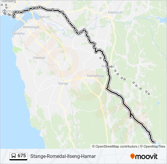 675 bus Line Map