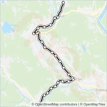 521 Bus Line Map