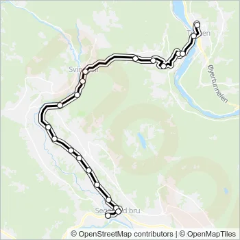 521 Bus Line Map