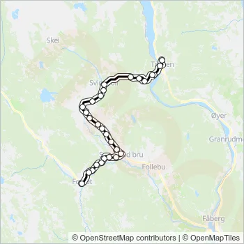 521 Bus Line Map