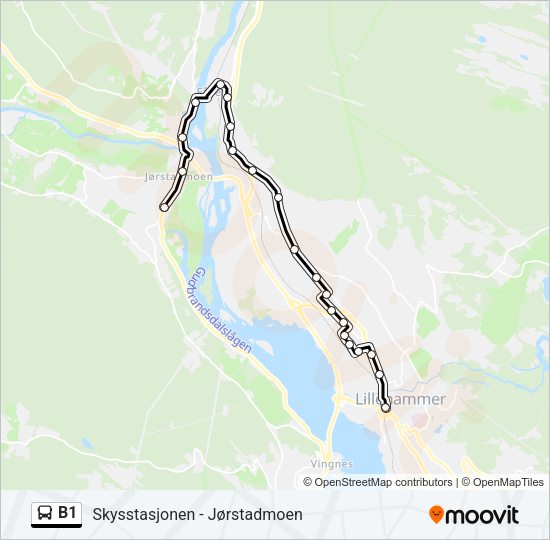 B1 Bus Line Map