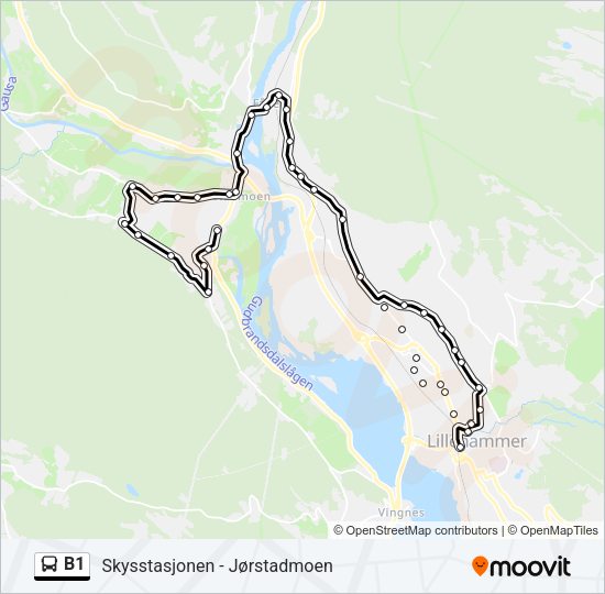 B1 Bus Line Map