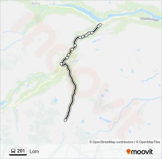 201 Bus Line Map