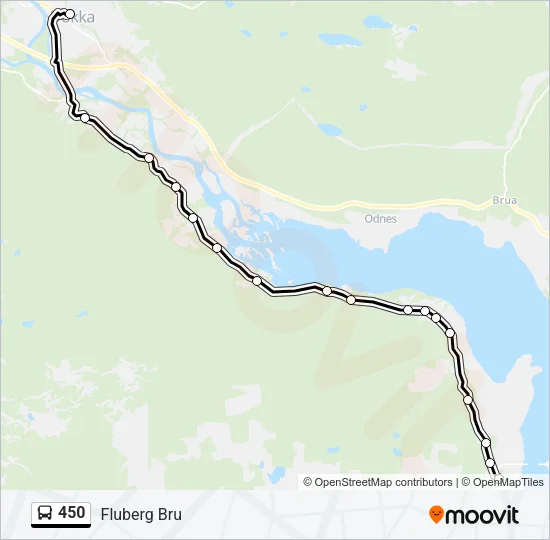 450 Bus Line Map