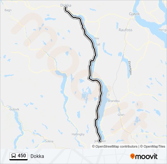 450 Bus Line Map