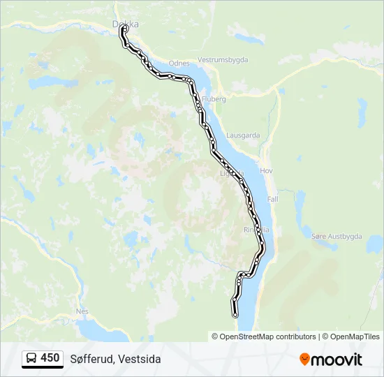 450 Bus Line Map